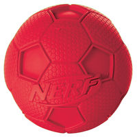 Produktbild von Nerf Dog Hundeball Fußball aus Naturkautschuk mit Quietscher Größe L