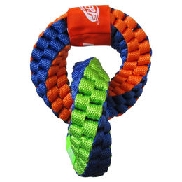 Produktbild von Nerf Dog Hundespielzeug 2 geflochtene Ringe bunt - 1 Stk.