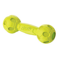 Produktbild von Nerf Dog Hundespielzeug Squeak Barbell Quietsch-Hantel aus Gummi 17,6cm - 1 Stk.