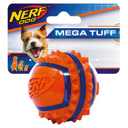 Nerf Dog Hundespielzeug TPR Spike Ball für große Rassen in Blau Orange Bunt 9 cm - 9 cm – Bild 1 von 2