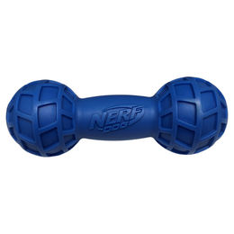 Nerf Dog Micro Squeak Exo Dumbbell Quietschspielzeug für Hunde aus TPR in Blau – Bild 1 von 1