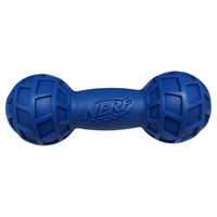 Produktbild von Nerf Dog Micro Squeak Exo Dumbbell Quietschspielzeug für Hunde aus TPR in Blau