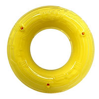 Produktbild von NERF Dog Scentology Hundespielzeug Solid Core Ring mit Hühnerfleisch-Geruch Gelb 15 cm