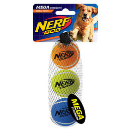 Produktbild von Nerf Dog Tennisbälle für Hunde aus Naturkautschuk bunt 5,1 cm Durchmesser