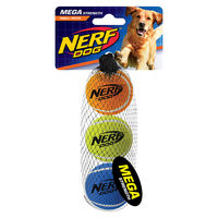Produktbild von Nerf Dog Tennisbälle für Hunde aus Naturkautschuk bunt 5,1 cm Durchmesser