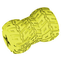 Produktbild von Nerf Dog Trax Tire Feeder Intelligenzspielzeug aus Naturkautschuk Gelb Größe S 7,0 cm