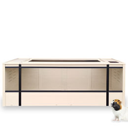 New Age Pet Mojave Meerschweinchen-Stall ECOFLEX 160 cm aus Kunststoff in Beige – Bild 1 von 4