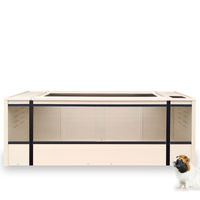 Produktbild von New Age Pet Mojave Meerschweinchen-Stall ECOFLEX 160 cm aus Kunststoff in Beige