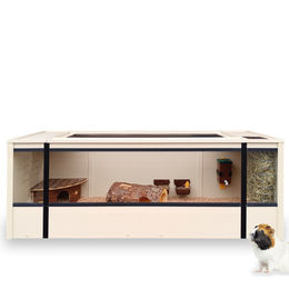 New Age Pet Mojave Meerschweinchen-Stall ECOFLEX 160 cm Starterset in Braun und Beige – Bild 1 von 5