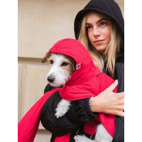 Produktbild von New Orchard Hundeshirt Hoodie aus Nylon in Blau und Rot Größe S