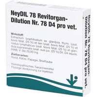 Produktbild von NeyDIL 78 Revitorgan-Dilution Nr. 78 D4 für Hund Katze Papagei und Taube