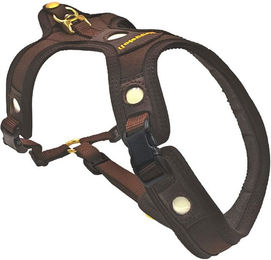 Niggeloh Follow Light Hundeführgeschirr aus Leder in Braun – Bild 1 von 4