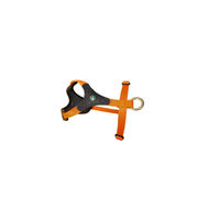 Produktbild von Niggeloh Follow Start Hundeführgeschirr aus Leder Braun/Orange Größe S/M