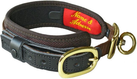 Produktbild von Niggeloh Hunde Halsband Deluxe aus Leder wasserabweisend Braun