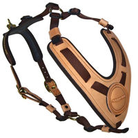 Produktbild von Niggeloh Hundeführgeschirr Mantrailing aus Leder und Nylon Braun L-XL