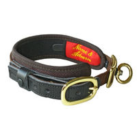 Produktbild von Niggeloh Hundehalsband Deluxe Braun Neopren Wasserabweisend XS
