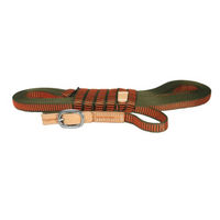 Produktbild von Niggeloh Hundeschleppleine aus wasserabweisendem Gurtband in Orange-Grün 12 m - 0,02 m