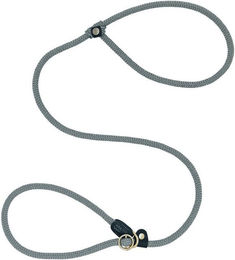 Niggeloh Retrieverleine Blitz aus Leder in Grau 180 cm – Bild 1 von 2