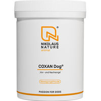 Produktbild von Nikolaus Nature animal COXAN Dog Vor- und Nachsorge Pulver für Senioren zur Unterstützung der Gelenke und Rekonvaleszenz 150 g