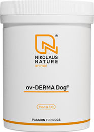 Produktbild von Nikolaus Nature animal OV-DERMA Dog Pulver Haut-Fell-Supplement für Hunde 150 g