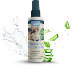 nimo Haustier Wundspray mit Aloe Vera und Panthenol zur Wundpflege für Hunde und Katzen ohne Alkohol – Bild 1 von 3