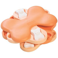 Produktbild von Nina Ottosson Puppy Tornado Intelligenzspielzeug für Welpen in Rosa und Orange aus Kunststoff