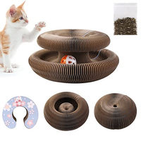 Produktbild von Nizirioo Interaktives Katzen Kratzbrett aus Kratzpappe mit Glocke und Katzenminze