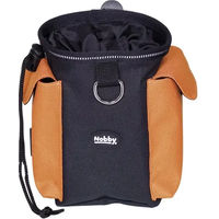 Produktbild von Nobby 2 in 1 Futterbeutel und Beutelspender aus Nylon in Orange und Schwarz
