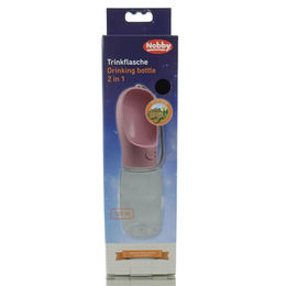 Nobby 2 in 1 Hunde Trinkflasche mit Wassernapf Rosa 550 ml - 550 ml – Bild 1 von 6