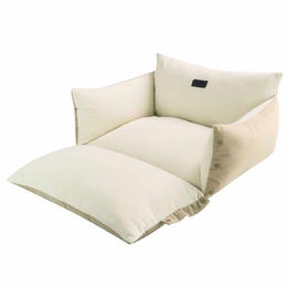 Nobby 2-in-1 Hundebett Alin aus Plüsch Beige Größe S – Bild 1 von 2