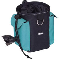 Produktbild von Nobby 2 in 1 Snackbeutel und Kotbeutelspender für Hunde aus Nylon in Blau, 11 x 16 cm