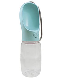 Nobby 2 in 1 Trinkflasche mit Wassernapf aus Silikon in Türkis 550 ml - 550 ml – Bild 1 von 6