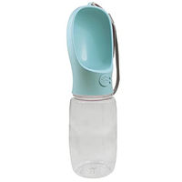 Produktbild von Nobby 2 in 1 Trinkflasche mit Wassernapf aus Silikon in Türkis 550 ml - 550 ml