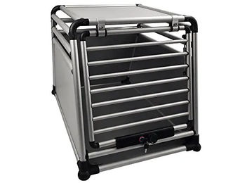 Nobby Aluminium Auto-Transportbox Round Corner XL für Hunde Silber – Bild 1 von 13