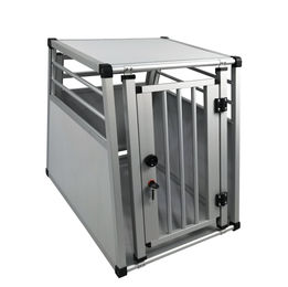 Nobby Aluminium Autotransportbox für Hunde in Silber Grau 53 x 75 x 65 cm – Bild 1 von 8
