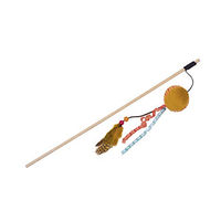 Produktbild von Nobby Angel Katzenangel mit Plüschkugel und Catnip in Orange 95 cm