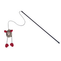 Produktbild von Nobby Angel Spielzeug für Katzen mit Plüsch Maus und Sound in Grau