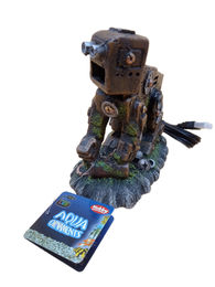 Nobby Aqua Ornament Schrott Roboter Aquariendekoration mit LED Licht für Fische – Bild 1 von 6