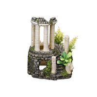 Produktbild von Nobby Aqua Ornaments Antike Säulen mit Pflanzen Figur und Höhle für Fische in Braun und Grau 11,2 x 10 x 14 cm