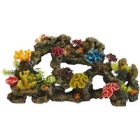 Produktbild von Nobby Aqua Ornaments Aquariendekoration Koralle mit Pflanzen für Süßwasser Fischfigur und Höhle