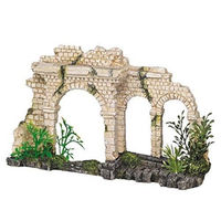 Produktbild von Nobby Aqua Ornaments Aquariendekoration Mauer mit Bögen und Pflanzen beige 25 x 6,5 x 15 cm - 1 Stk.