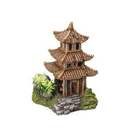 Produktbild von Nobby Aqua Ornaments Asiatischer Tempel Aquariendekoration mit Pflanzen Braun 10 x 9 x 14,5 cm - 1 Stk.