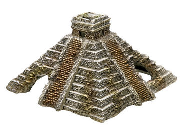 Nobby Aqua Ornaments Maya Pyramide Figur und Höhle für Aquarien in Blau und Grau – Bild 1 von 2