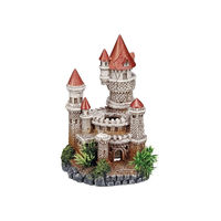 Produktbild von Nobby Aqua Ornaments Schloss mit Pflanzen Aquariendekoration für Fische aus Kunstharz in Blau und Bunt 12 x 10,5 x 18 cm