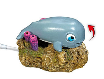 Produktbild von Nobby Aqua Ornaments WAL Aquariendekoration aus Kunstharz Grau 11 x 8 x 6,8 cm - 1 Stk.