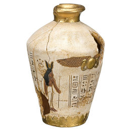 Produktbild von Nobby Aquariendekoration Ägyptischer Krug Figur und Höhle in Beige für Fische