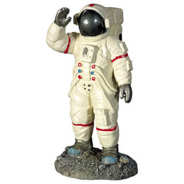 Nobby Aquariendekoration Astronaut Figur und Höhle für Fische in Weiß und Bunt 9,3 x 8 x 17,5 cm – Bild 1 von 3