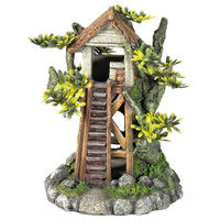 Produktbild von Nobby Aquariendekoration Baumhaus Figur und Höhle für Fische in Bunt und Braun 12,2 x 9,2 x 15,5 cm