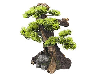 Nobby Aquariendekoration Bonsai Figur und Höhle für Fische in Grün und Bunt – Bild 1 von 2