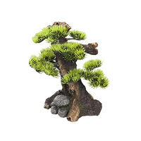 Produktbild von Nobby Aquariendekoration Bonsai Figur und Höhle für Fische in Grün und Bunt